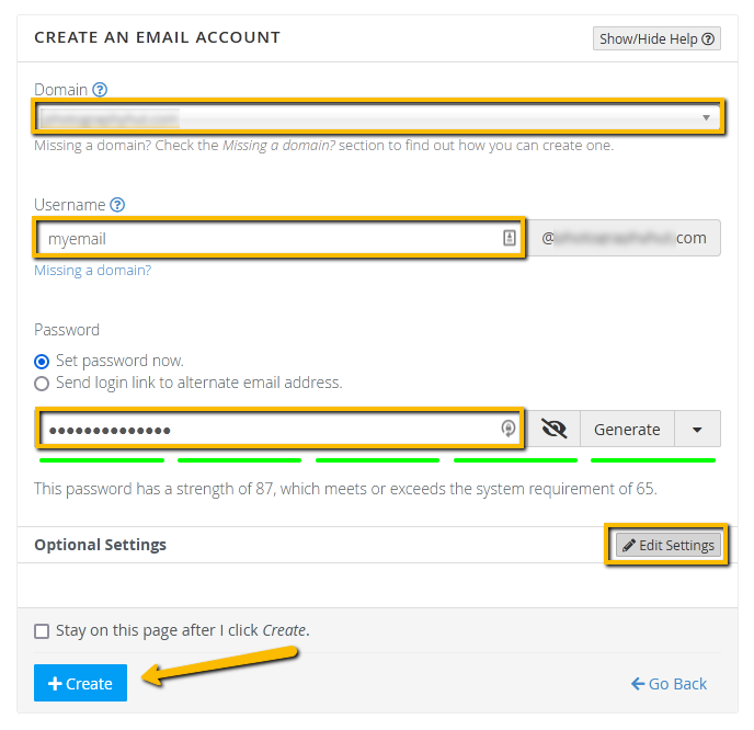 Configure Your Email Address