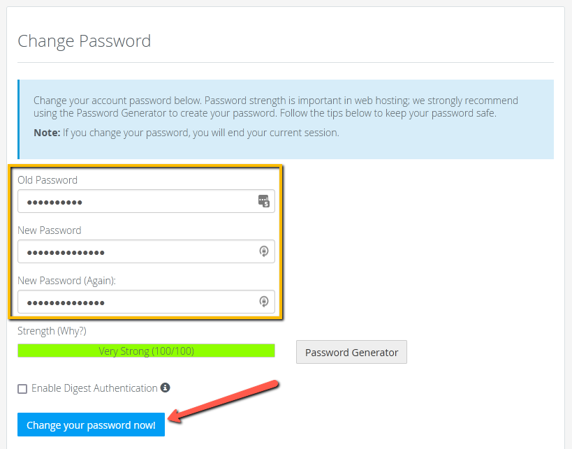 Change Password