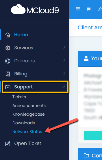 Select Network Status