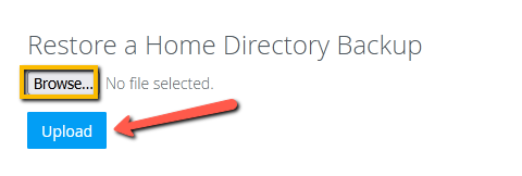 Restore Home Directory