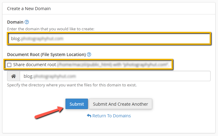 Create Your Subdomain