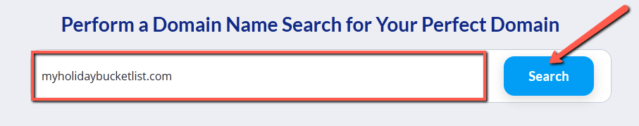 Search For Your Domain