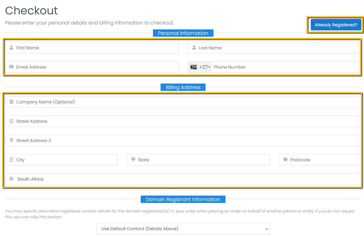 Complete Checkout Form - Part 1