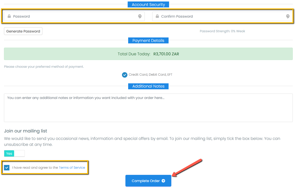 Complete Checkout Form - Part 2