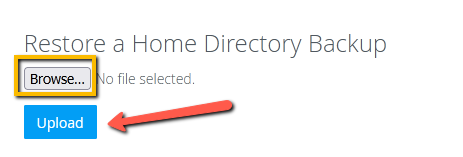 Restore Home Directory Backup